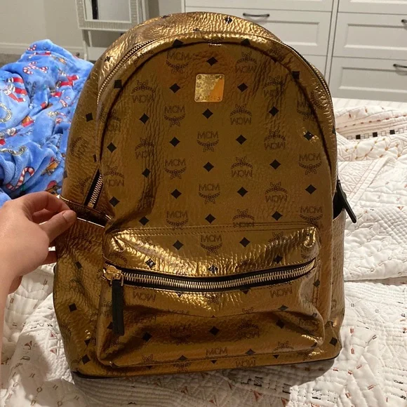 MCM | Bags | Authentic Mcm Large Backpack | Poshmark